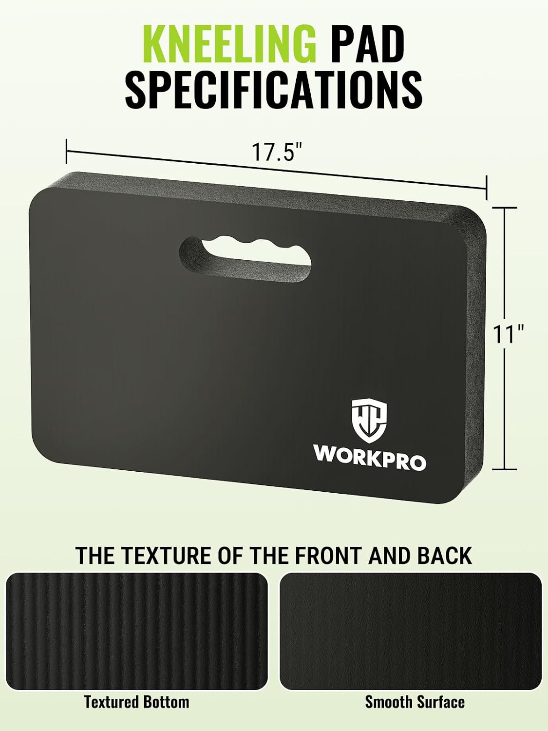 WORKPRO Extra Thick Kneeling Pad, Soft NBR Foam Cushioning for Knees