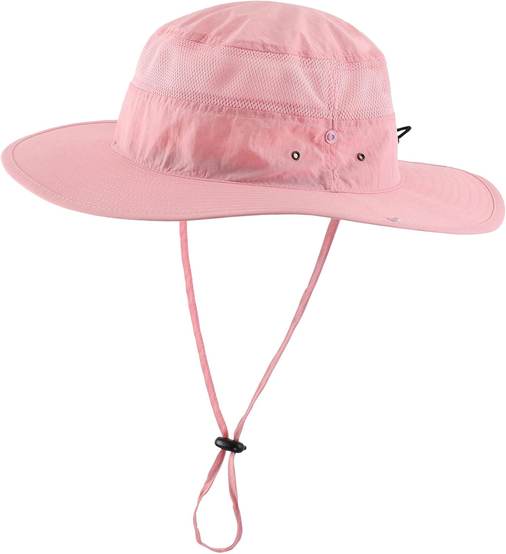 Connectyle UPF 50+ Wide Brim Sun Hat for Men Breathable Cowboy Boonie Hats Outdoor Bucket Hat for Fishing Hiking Safari
