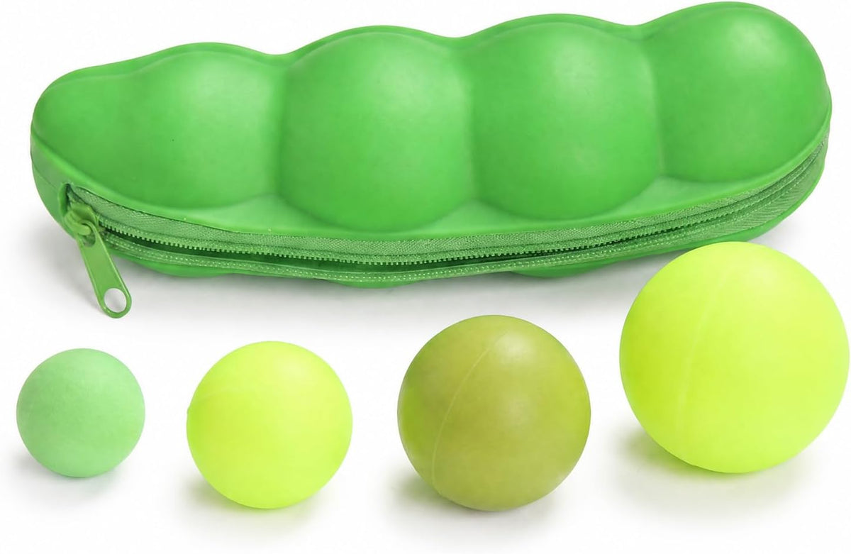 Firm Massage Lacrosse Ball Set, 4 Sizes for Myofascial Release