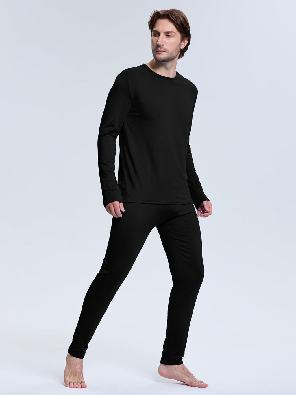 Thermal Underwear for Men Fleece Lined Long Johns for Mens Winter
