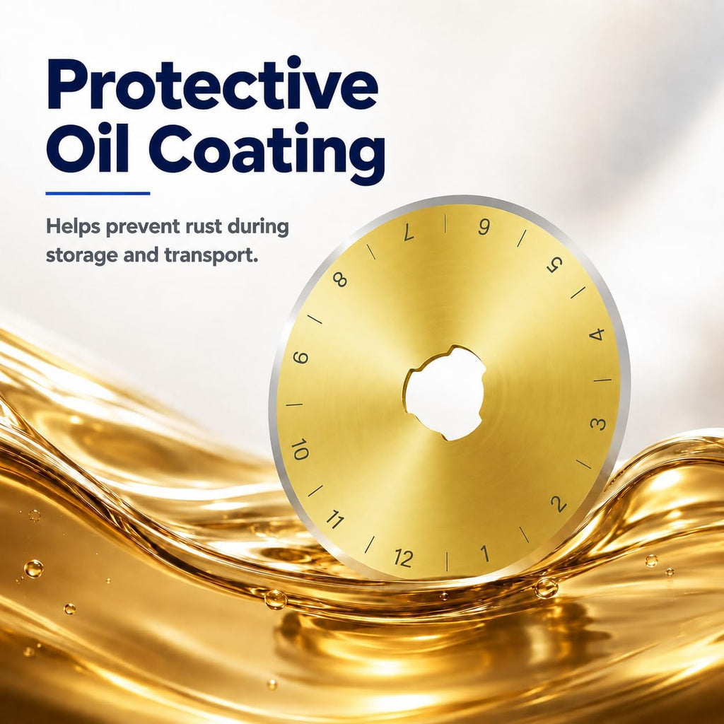 Titanium Coated 15 Packs 45mm Rotary Cutter Blades 45mm Quilting supplies Rotary Cutter Blades for fabric by SSPONT, compatible with OLFA,Fiskars,Mr.Pen,DAFA,Truecut etc. Sharp and Durable