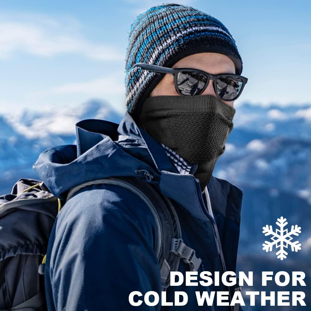WTACTFUL 1-2 Pack Winter Neck Gaiter Neck Warmer Ski Mask for Men Women
