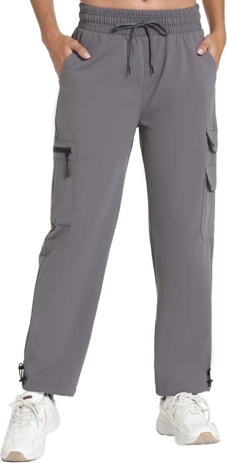 Rrosseyz Women's Hiking Pants with Pockets Lightweight Water Resistant