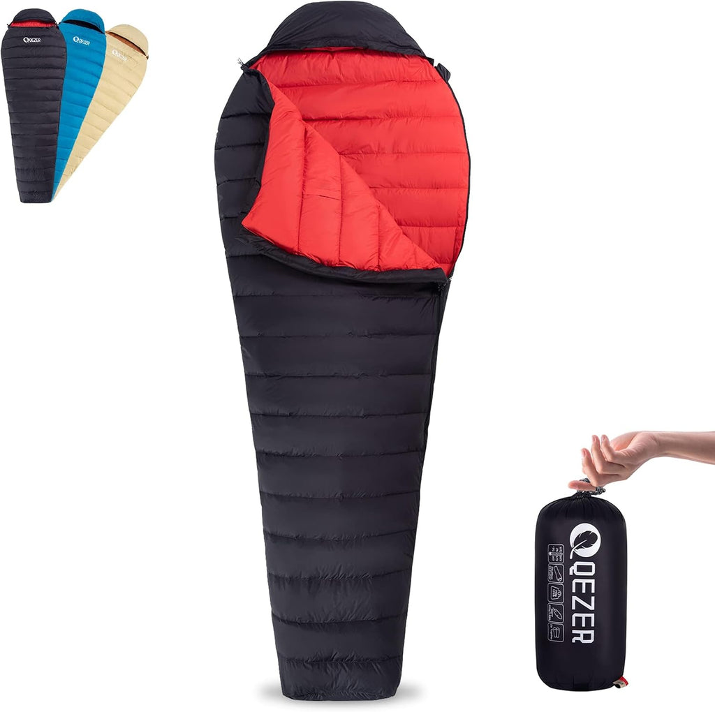Ultralight Down Sleeping Bag for Adults, 600 Fill Power Backpacking