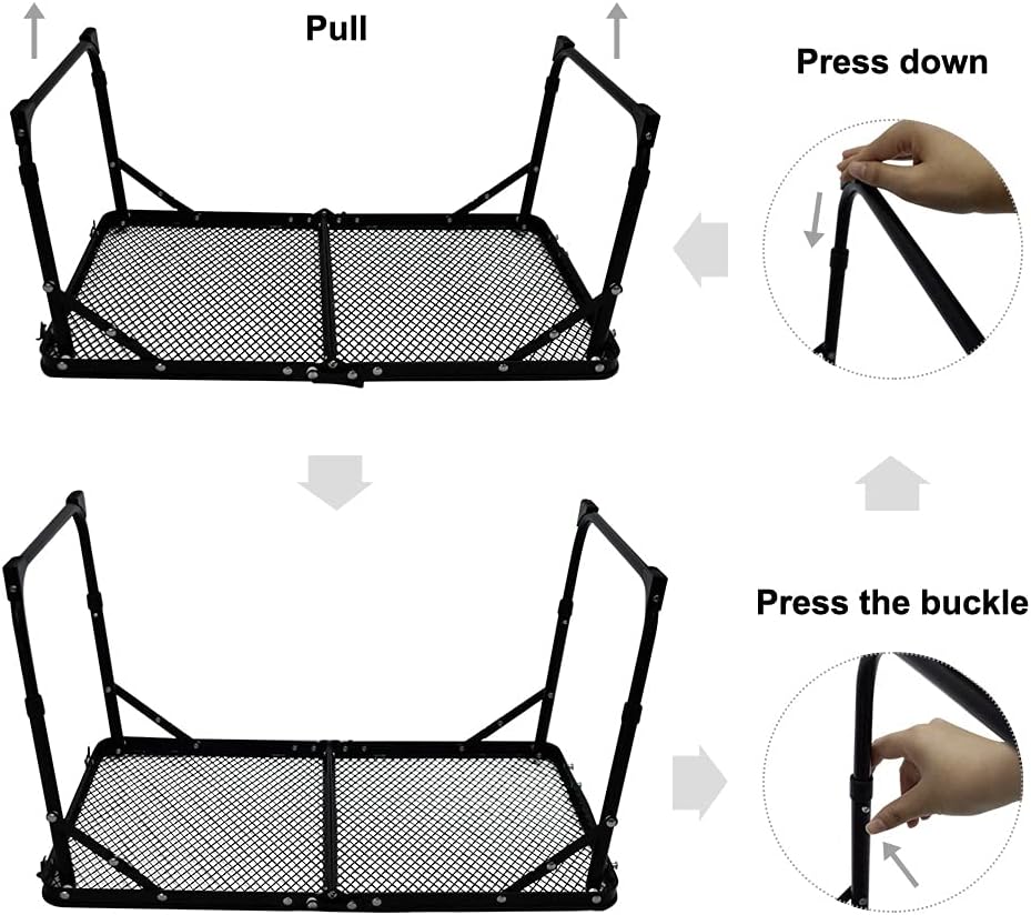 Foldable Camping Table - Small, Portable, Adjustable, Picnic & Beach Table