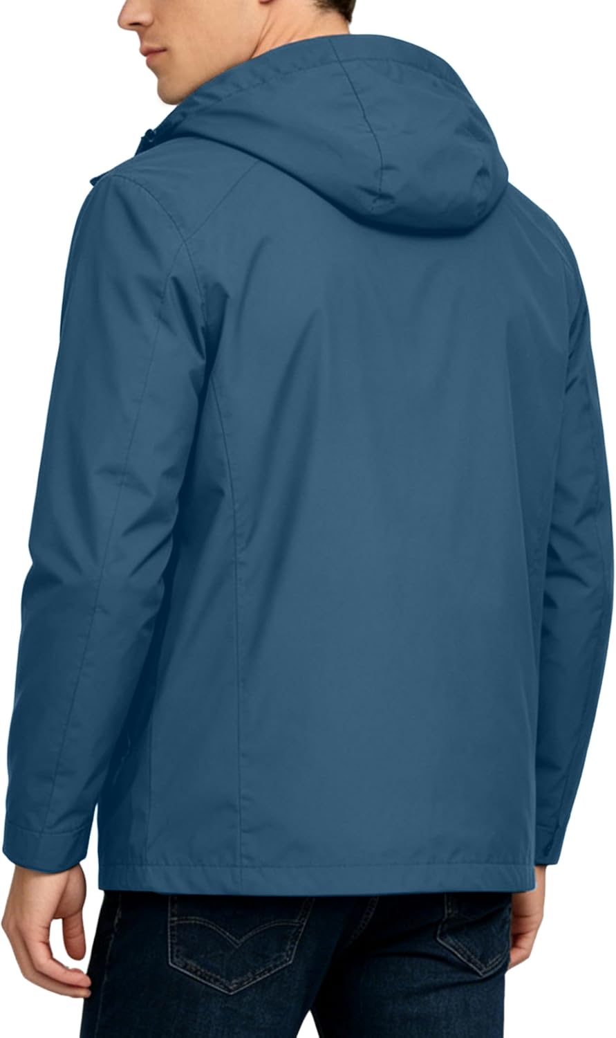 Little Donkey Andy Men's Waterproof Rain Jacket Outdoor Raincoat for Hiking