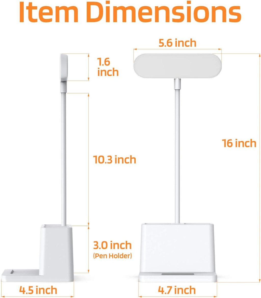 AXX Small Desk Lamp, Rechargeable Cute Table Light for Kids Teens