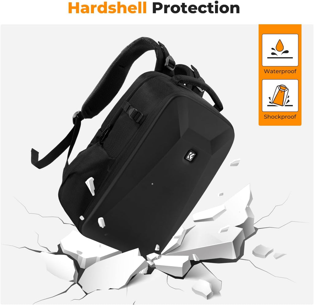 K&F CONCEPT Camera Backpack,Hardshell Photography DSLR Camera Bag