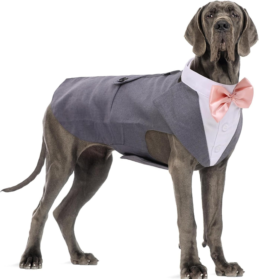 Dog Tuxedo for Large Dogs, Dog Suit and Bandana Set, Dog Costume Outfit