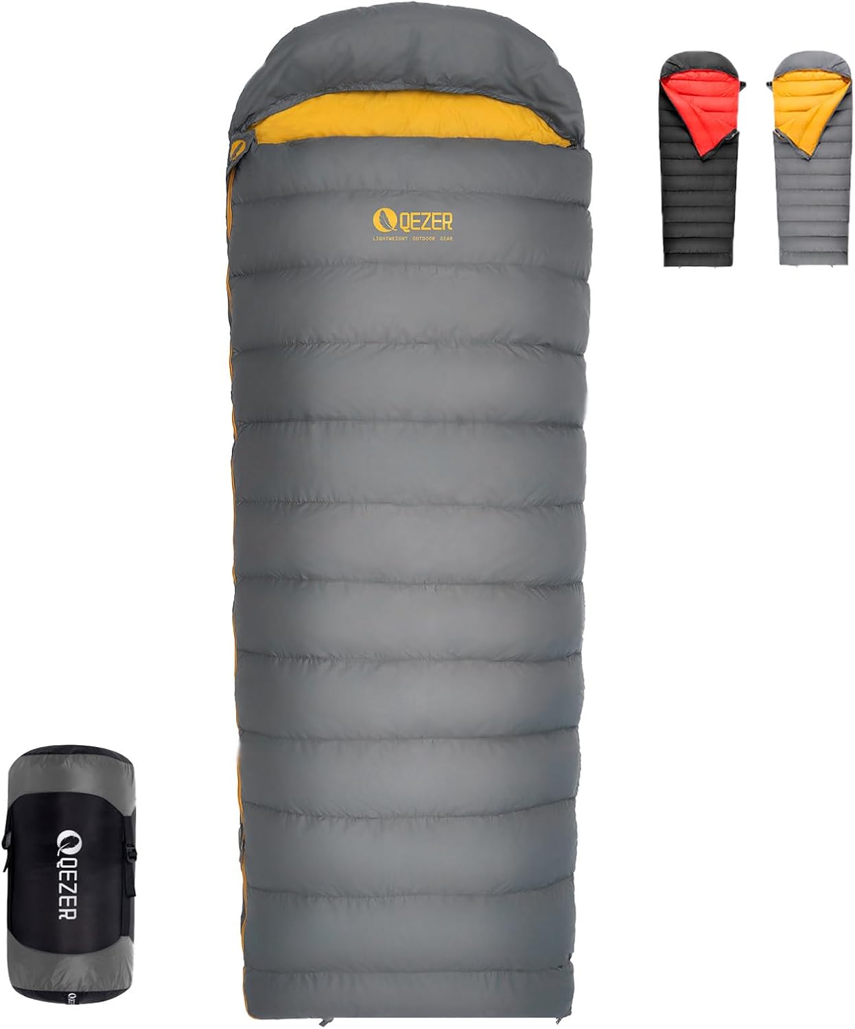 Down Sleeping Bag for Adults, 620 Fill Power Backpacking