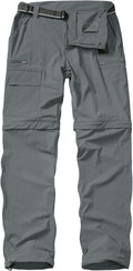 Mens Hiking Pants Cargo Safari Pants for Men Zip Off Outdoor Convertible