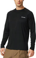 baleaf Men's UPF 50+ Sun Protection Shirts Long Sleeve Rash Guard