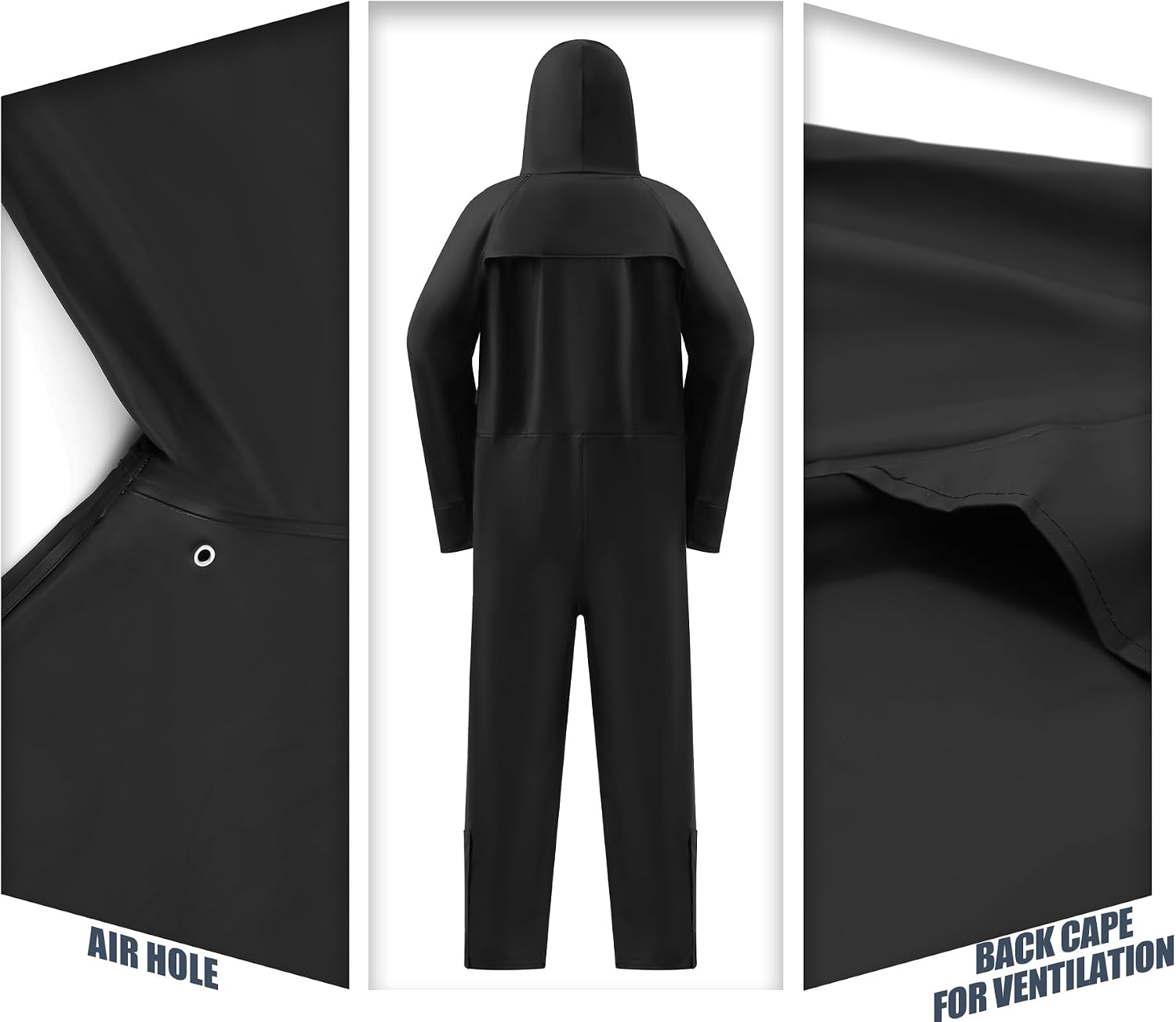 RainRider Rain Suits for Men Women Waterproof One Piece Rain Jacket & Pant Workwear Coverall