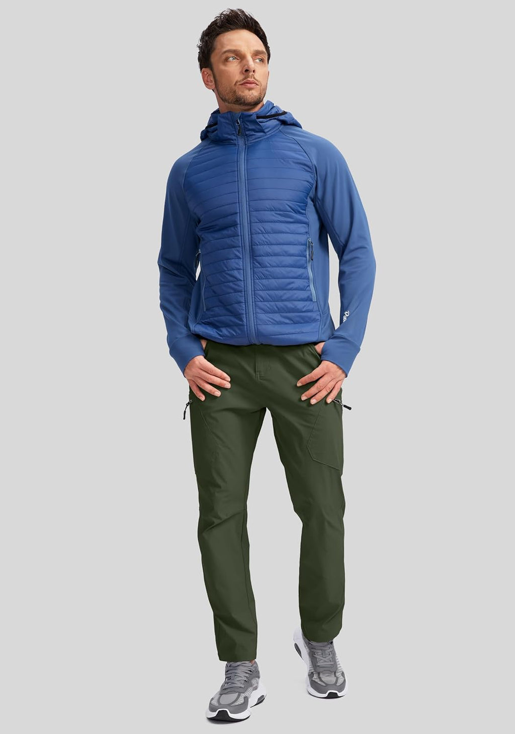 Pudolla Men's Lightweight Hiking Pants with 7 Pockets Quick Dry Water Resistant Fishing Travel Pants