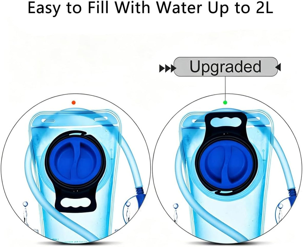 Mothybot 3L 2L 1.5L Hydration Bladder, Upgraded Leak Proof 50OZ/ 70OZ/ 100OZ 3 Liter Water Reservoir for Most Hydration Pack Replacement with Quick Release Insulated Tube & Auto Shut-Off Valve Outdoor