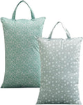 2 Pcs Travel Laundry Bags, Waterproof Patterned Clothes Bags