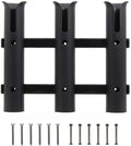 Fishing Rod Holder Bracket, Wall Mounted 3 Rod Rack Fishing Rod Holder for Boat Kayak Garage Storage or Truck