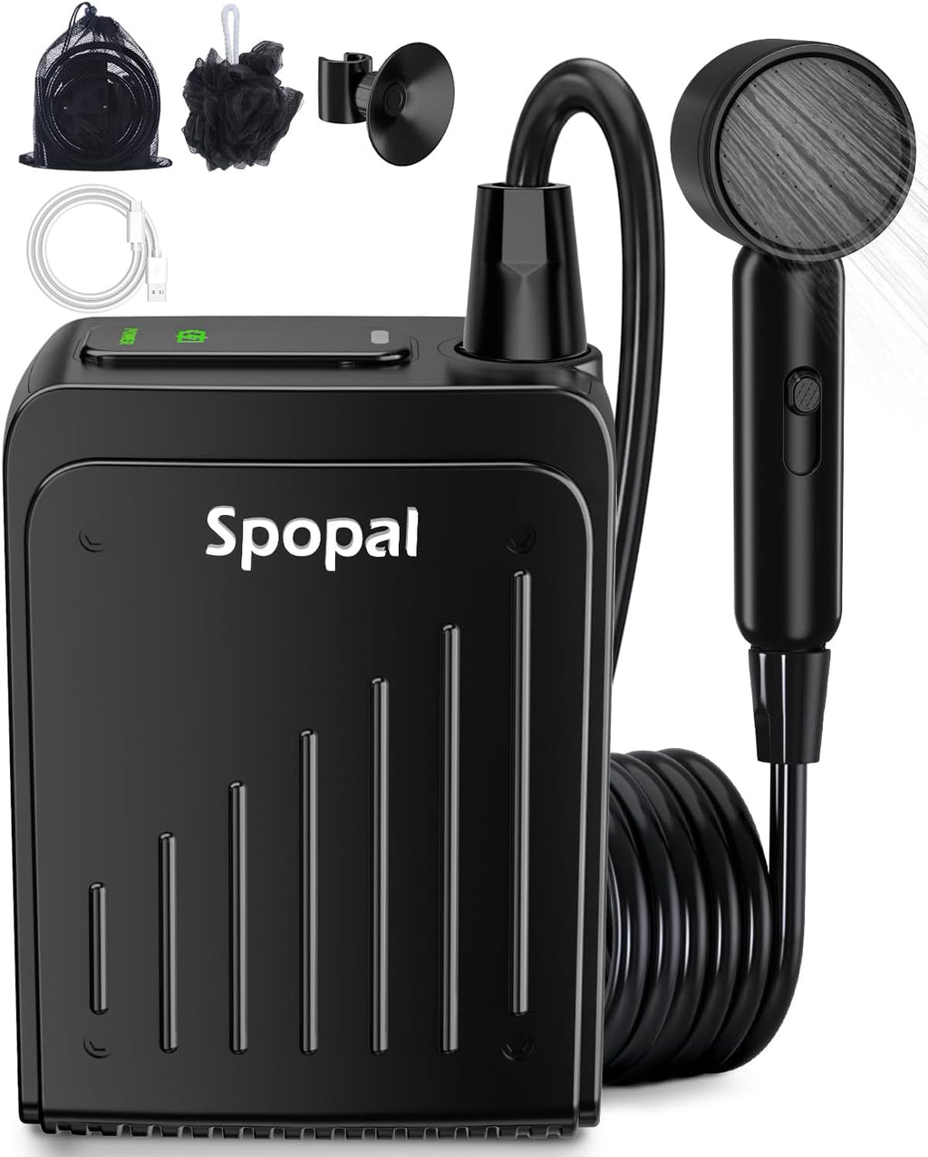 Spopal Portable Shower for Camping, IPX8 Waterproof, Outdoor Camp Pump