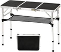 YihuiKo 3ft Folding Table, Portable Camping Table with Storage Net
