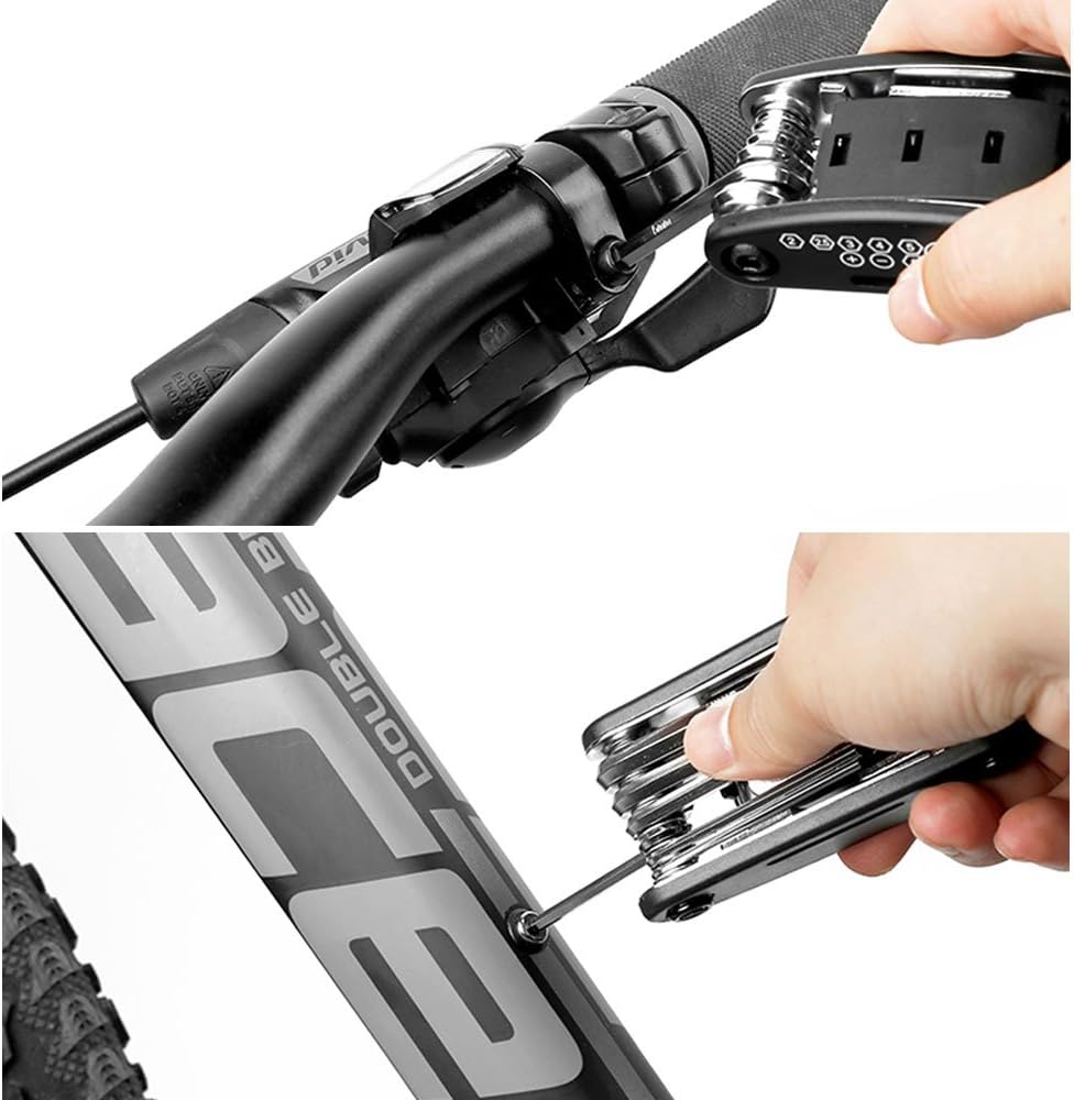 WOTOW Bike Tool Kit, Portable Repair Mountain Bicycle Multitool, 16 in 1