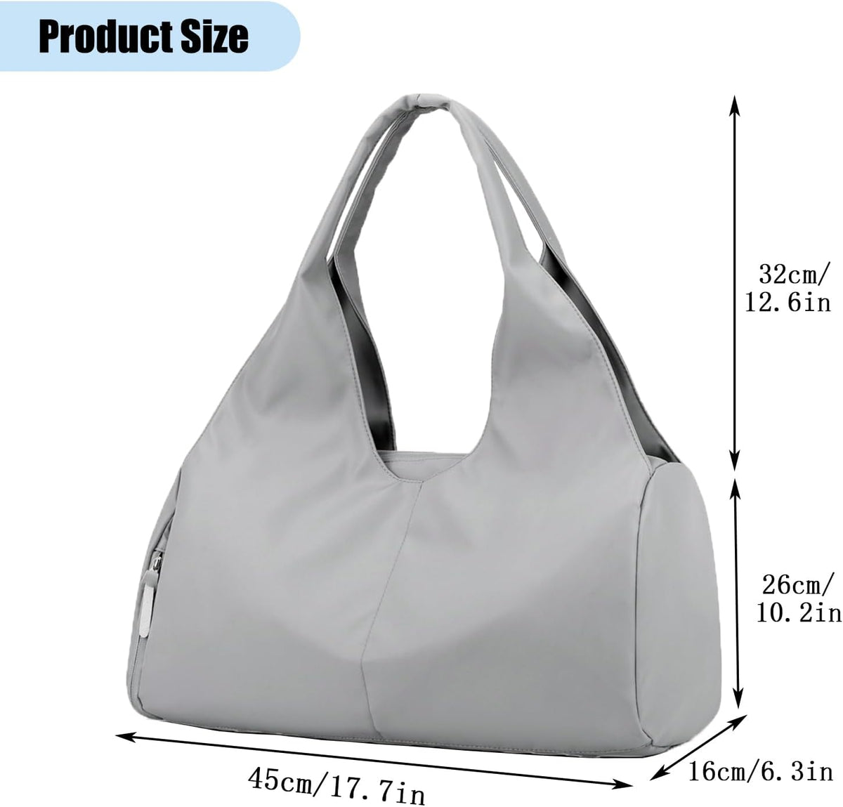 Forestfish Gym Bag For Women With Shoes Compartment & Wet Dry