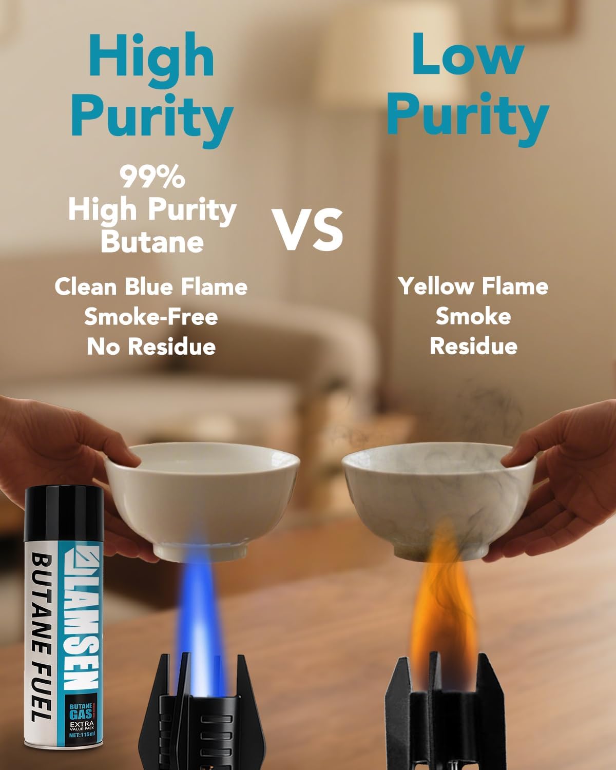 Butane Refill - 115ml, Butane Fuel for Torch Lighter, 3 Can