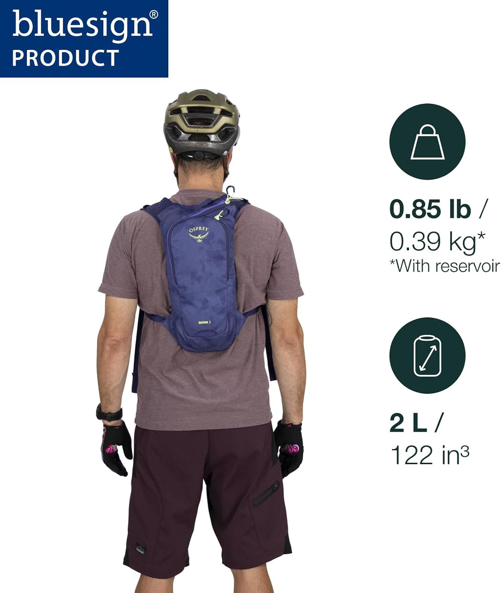 Osprey Berm Biking Backpack with Hydraulics Reservoir - Lightweight Hydration Backpack for Men and Women