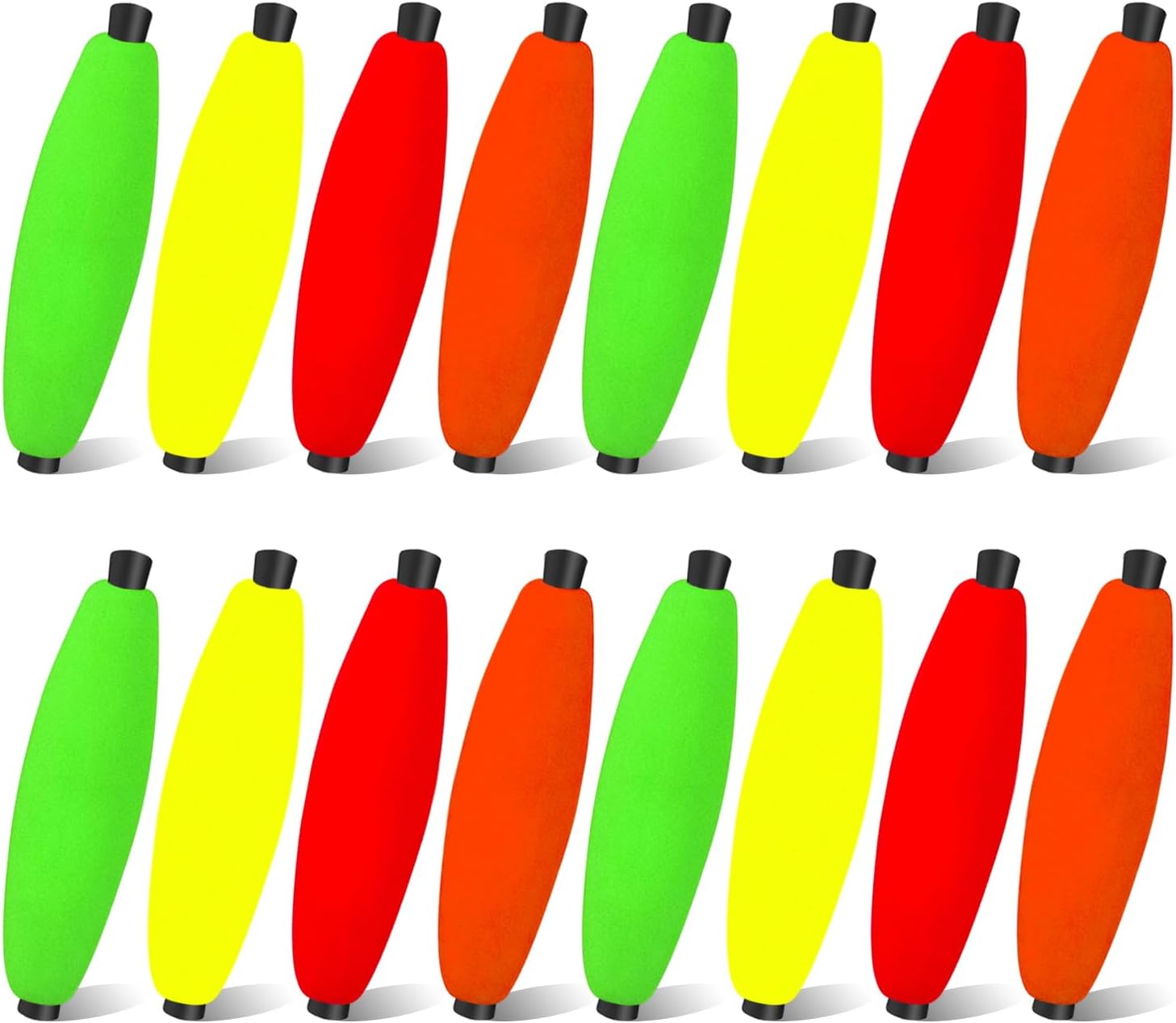 YOTO Peg Floats for Catfish Crappie,Foam Cigar Slip Fishing Corks Bobbers for Santee Rig