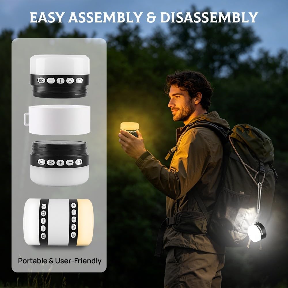 Dual Camping Lantern & Night Light Super Bright LED Camping Light