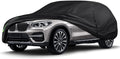16-Layer 600D Heavy Duty Universal Full Car Cover for Outdoor & Indoor Use - All Weather Sun UV Rain Snow Dust Proof, Waterproof Scratch Resistant, Fits SUVs Body Length 180"-189"/15-15.7 ft