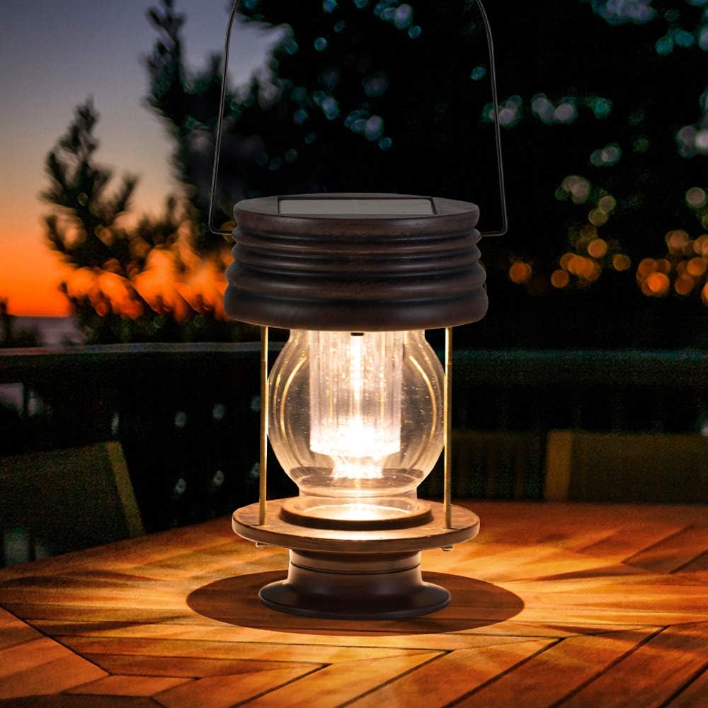 Solar Lanterns, Dual Solar & USB Charging, Hanging & Table Camping Lights