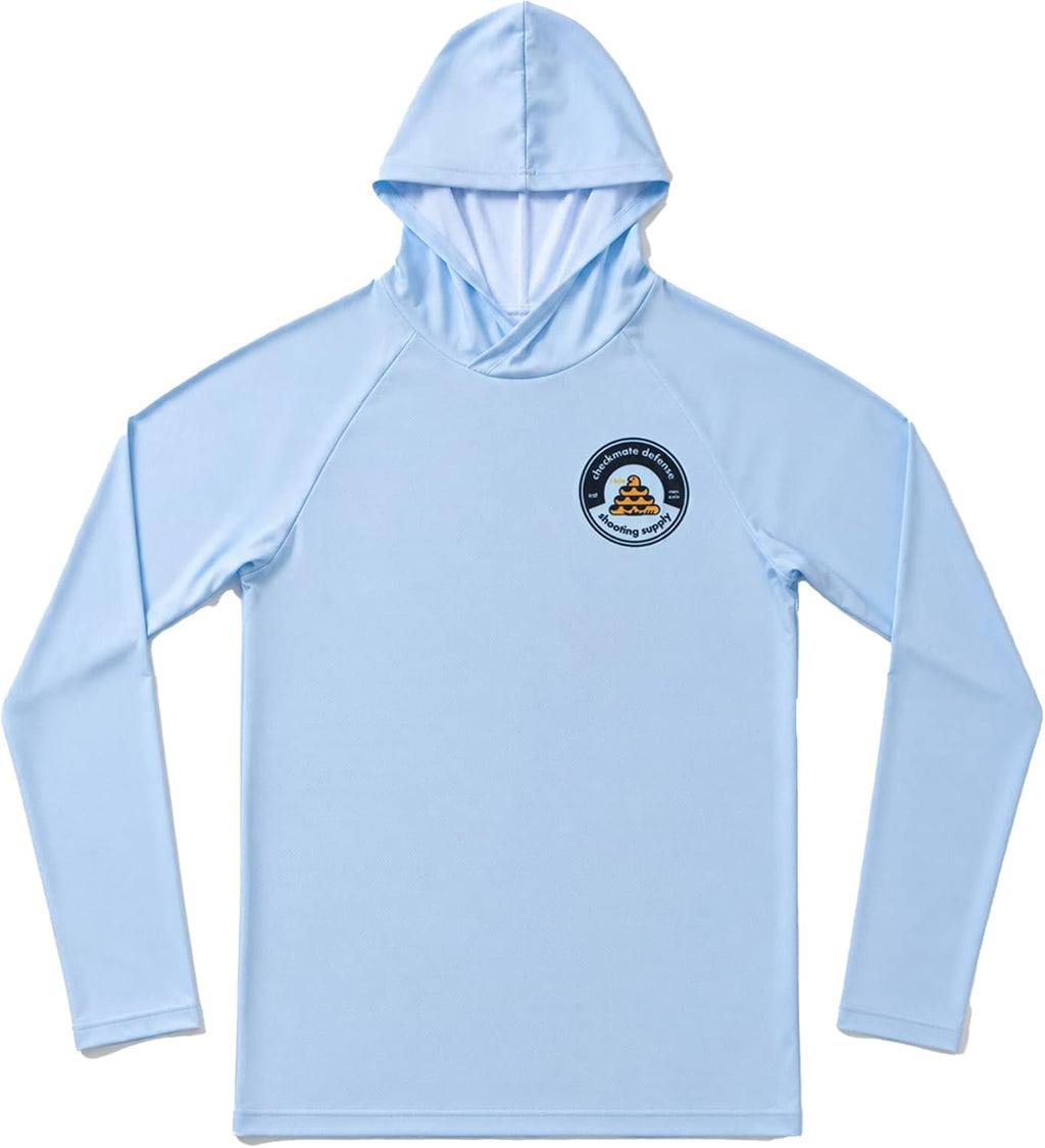 Outdoor Performance Hoodie, Lightweight Micro Mesh Hooded Shirt with 4-Way Stretch for Hiking Fishing Gym