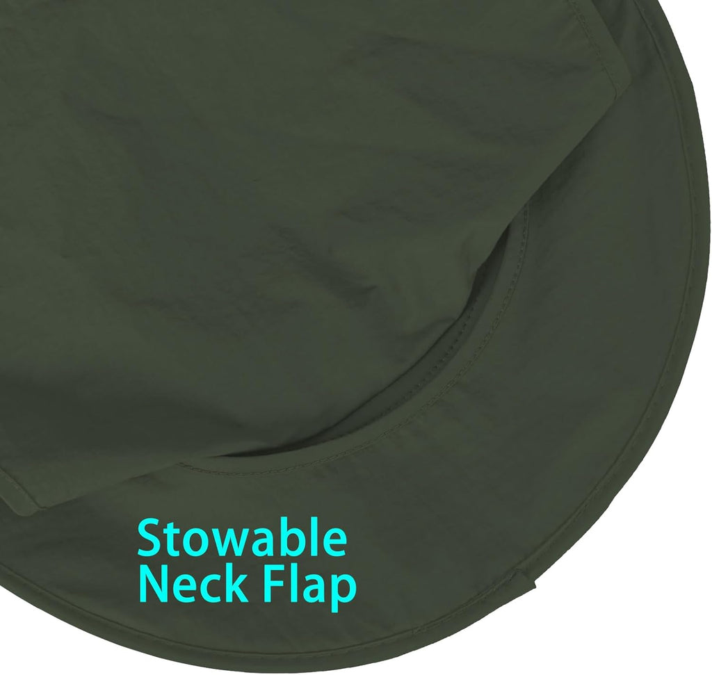 ZOORON Sun Hats for Men Women with Neck Flap Fishing UPF 50+ UV Protection