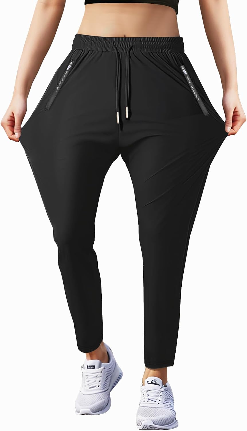 Hidkat Women's Outdoor Hiking Pants Stretchy Running Athletic Pants