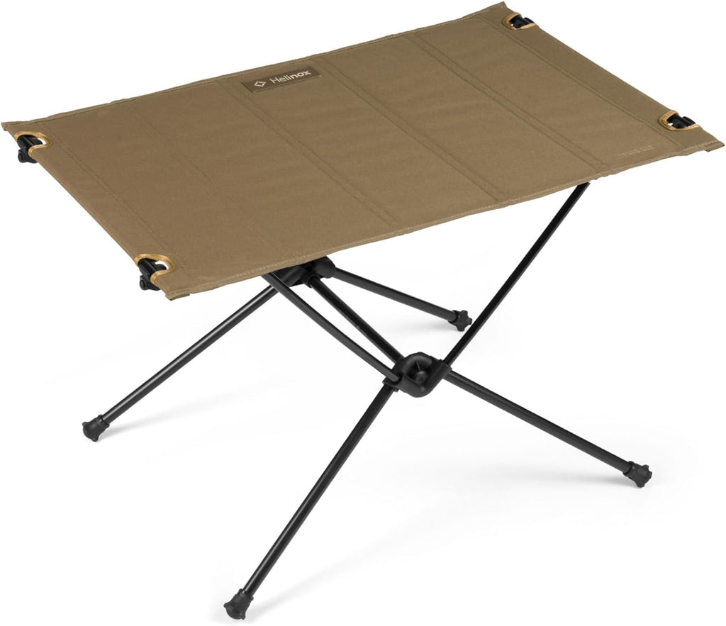 Helinox Table One Hard Top Lightweight, Collapsible, Portable, Outdoor Camping Table, Large - 29.5 x 22.5 Inches, Coyote Tan