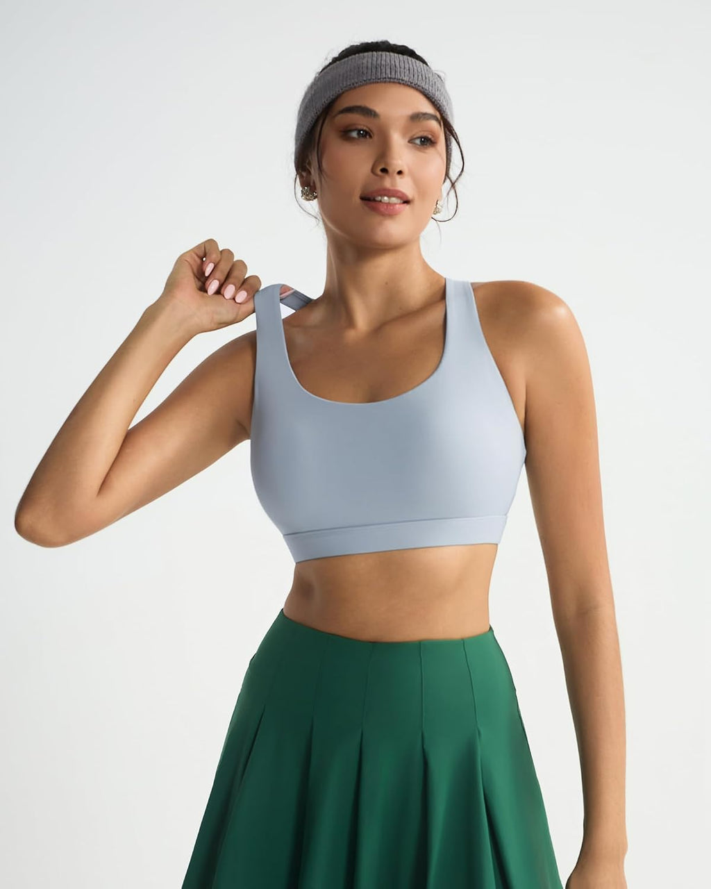 RUNNING GIRL Cross Back High Impact Sports Bras for Women