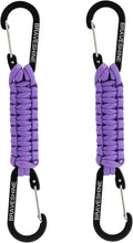 BRAVESHINE Paracord Keychain Carabiner Clip | D Ring Hanger Lanyard Hook