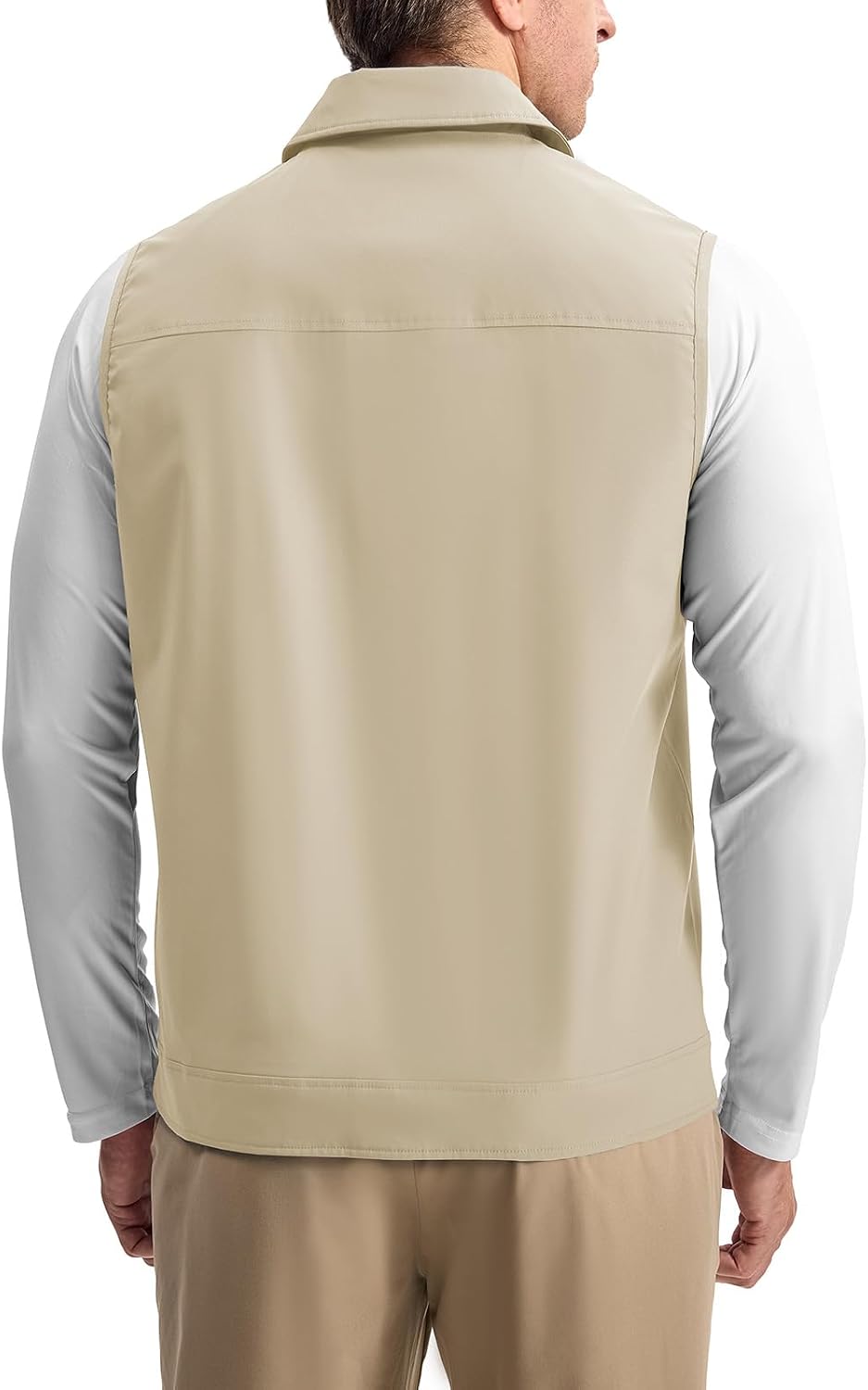 Rdruko Men's Golf Vest Lightweight Summer Casual Zip Windbreaker