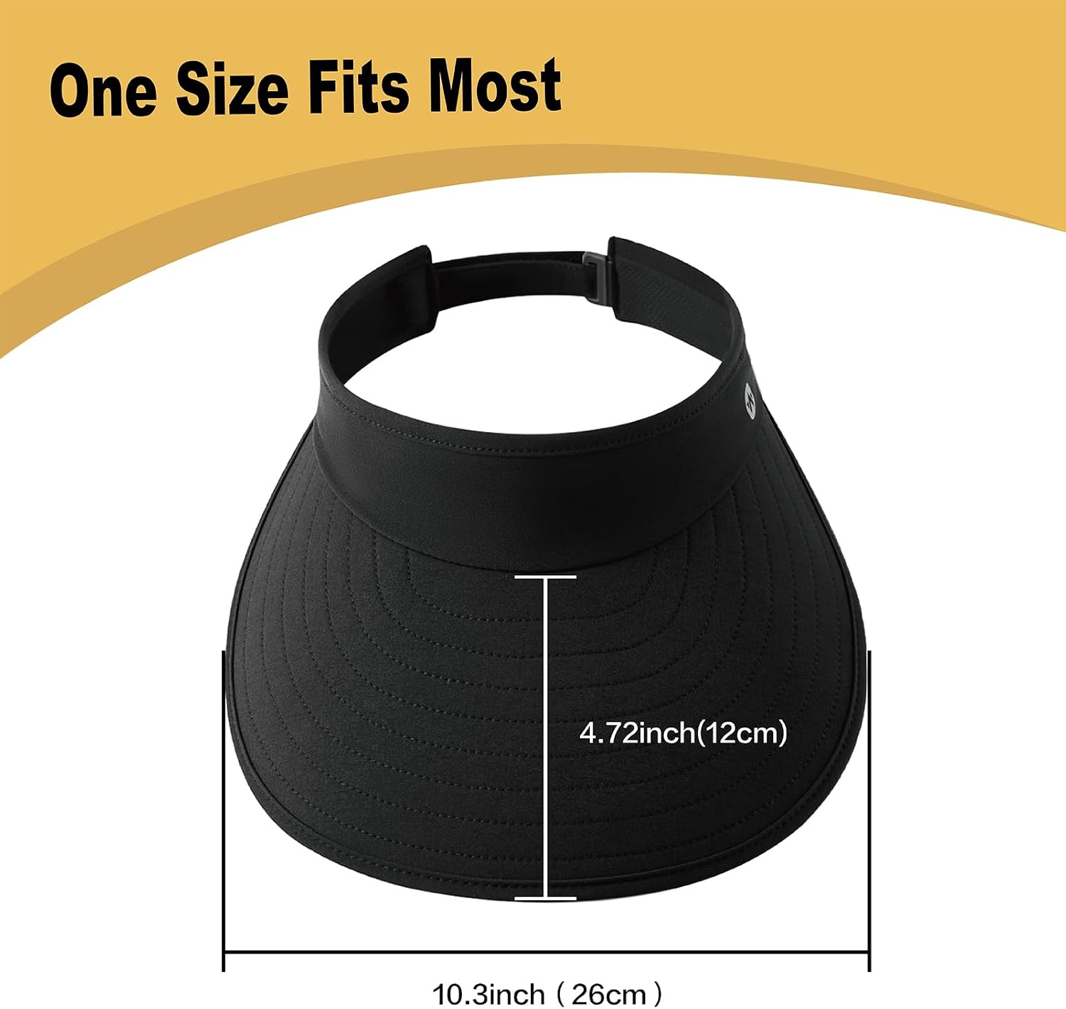 WANDER Sun Visor Hat Wide Brim Packable Large Beach Cap for Women