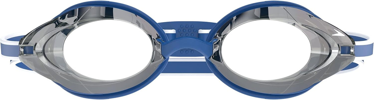 Speedo Vanquisher 3.0 Mirror Swim Goggles | Anti-Fog, UV Protection, Ocular 360 Lens, Hydrodynamic Racing Fit