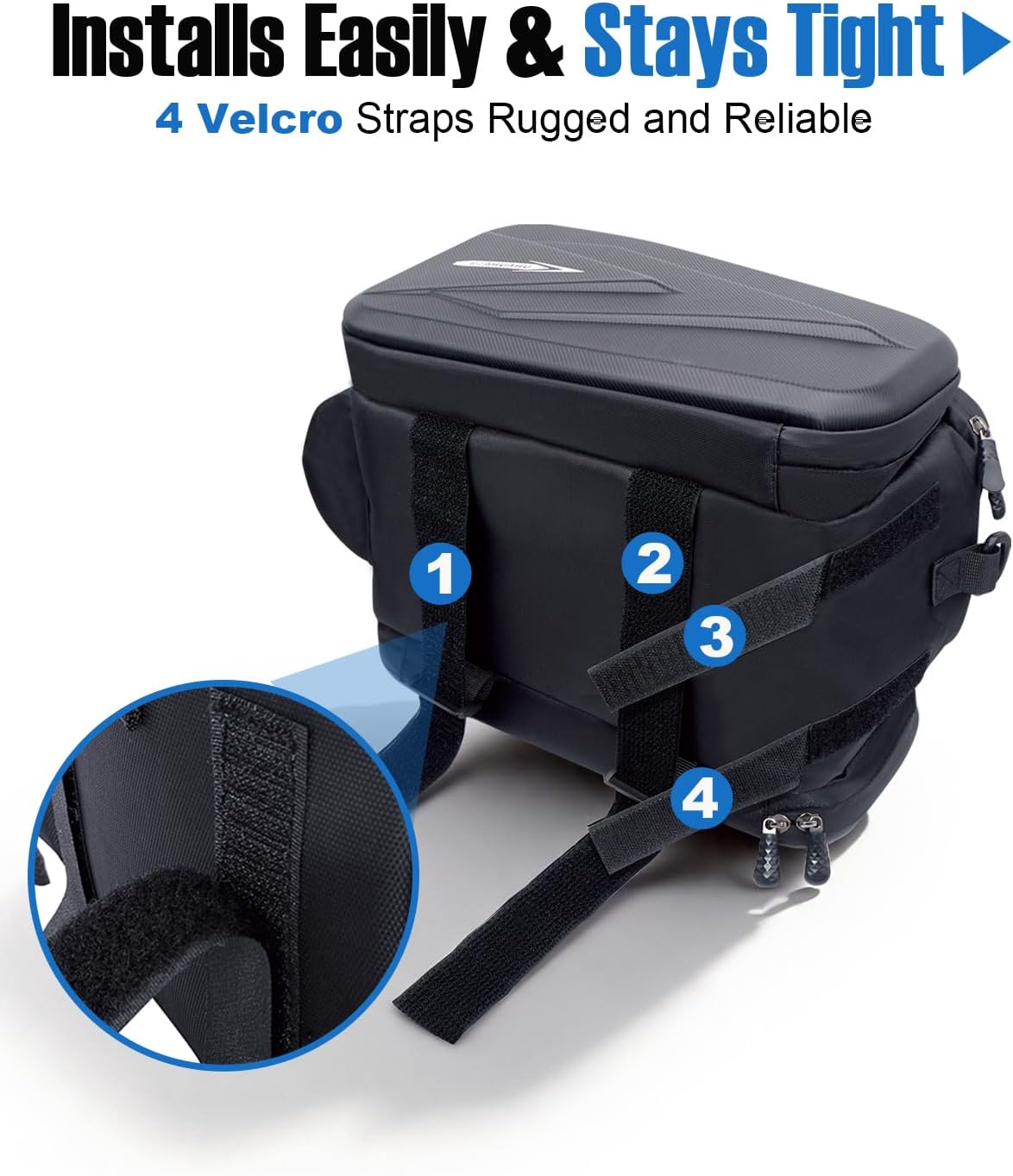 NDakter Bike Rear Rack Bag, 20L Waterproof Insulated Cooler Bag