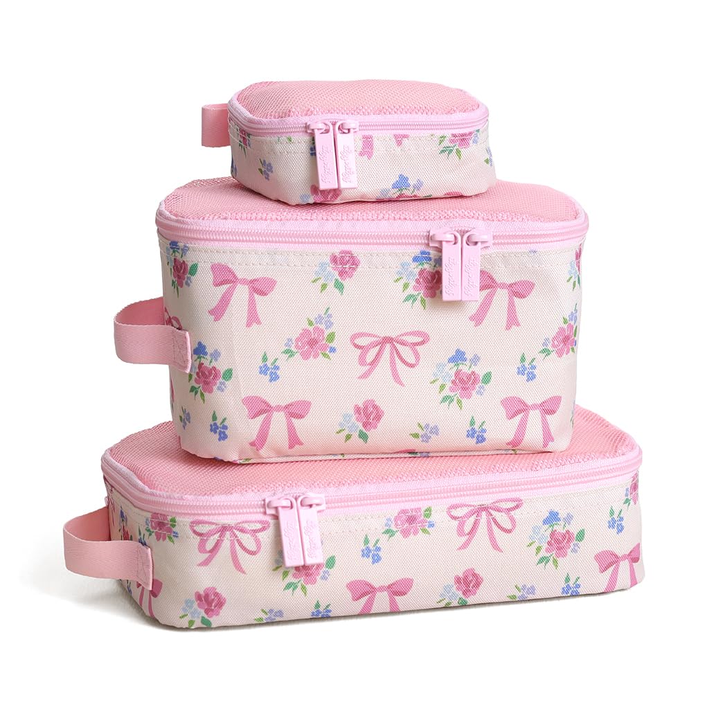 Itzy Ritzy Packing Cubes for Travel, Set of 3 Travel Organizers (Leopard)