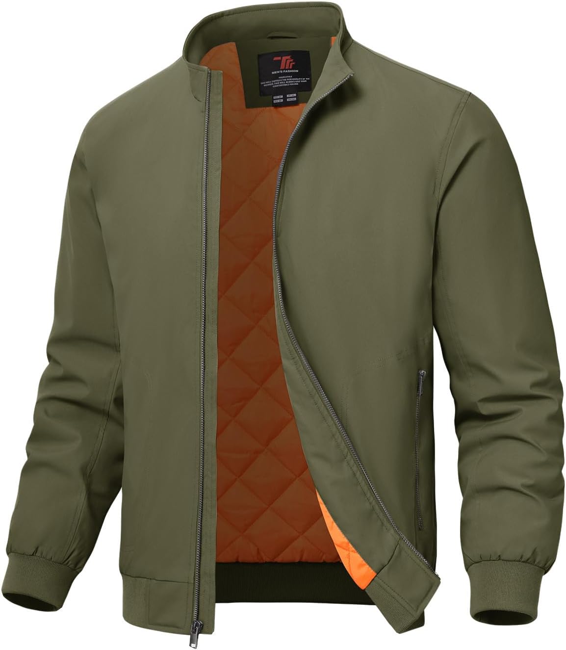 TBMPOY Men's Winter Jackets Bomber Padded Casual Windbreaker Warm Fall Coat