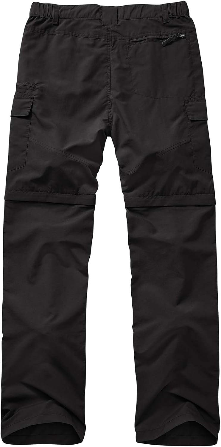 linlon Boy Scout Pants Hiking Mens Convertible Zip Off Safari Fishing
