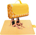 Extra Large Picnic Blanket Beach Blankets, 80''x80'' Picnic Mat Waterproof Sand Proof Foldable Portable for Outdoor Camping Hiking Travel Grass Park Music Festival Lawn Mats (yellow, 80x80 inch)