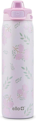 Ello Pop & Fill Insulated Stainless Steel Water Bottle with Quick Fill Lid, Leakproof Locking, Sip or Chug Spout, BPA-Free, Double Wall Vacuum Insulated for Sports, Travel & School- 22oz / 32oz / 40oz