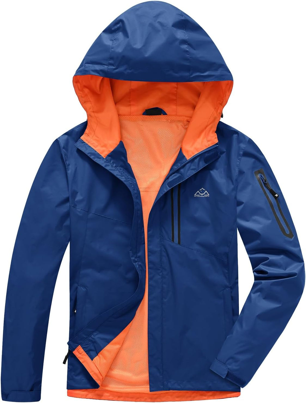 TBMPOY Men's Lightweight Rain Jackets Waterproof Raincoat with Hood