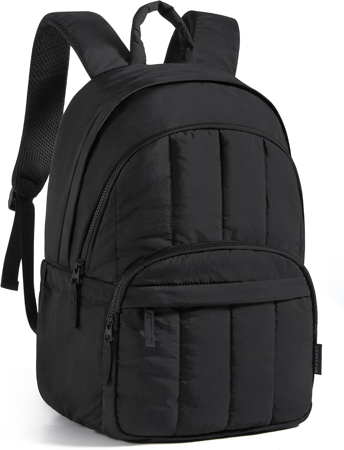BAGSMART College Laptop Backpack,Cute Travel Backpack for Women,Quilted Computer Bookbag