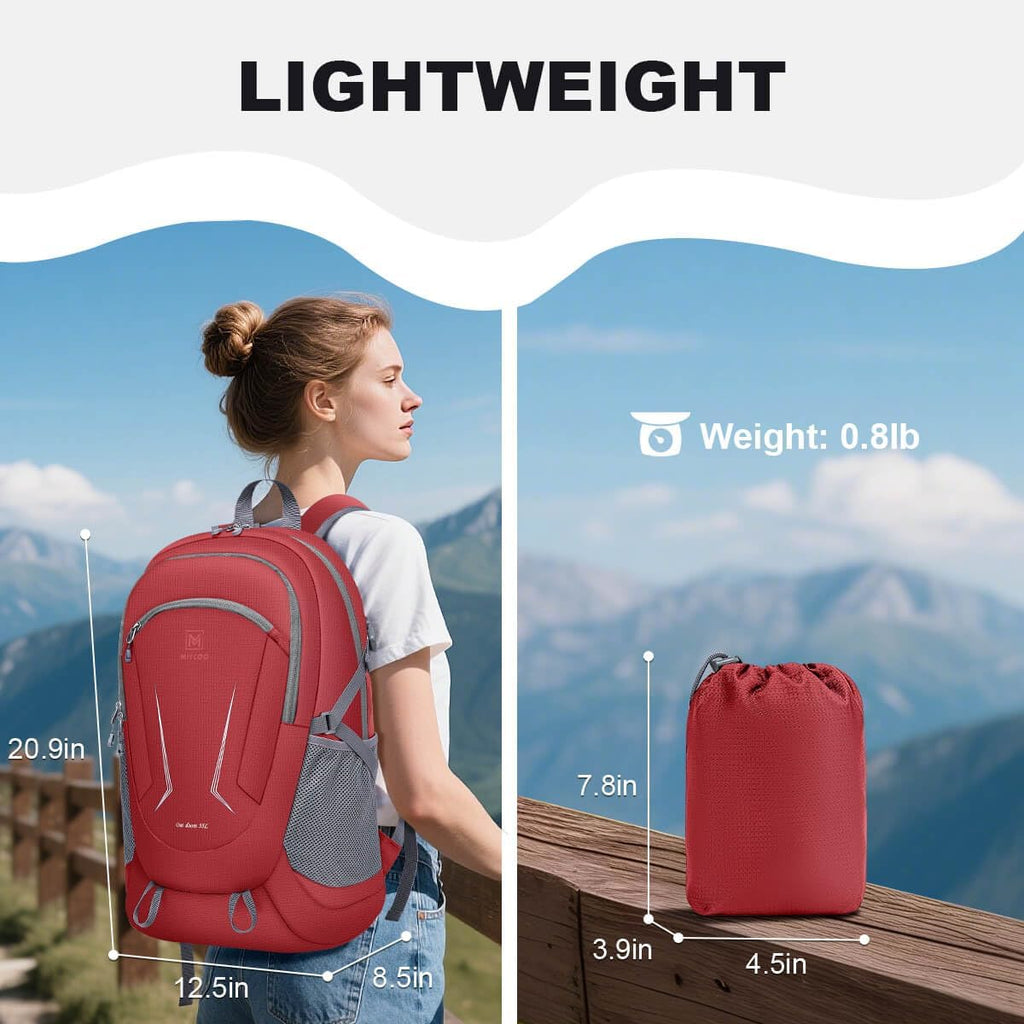 MIYCOO Ultralight Packable Backpack, 35L Waterproof Hiking Daypack