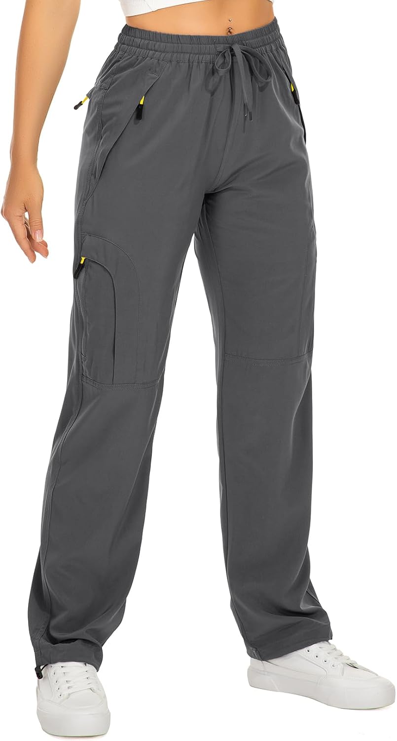 Toomett Women‘s Hiking Cargo Pants UPF 50 Quick Dry with Zipper Pockets